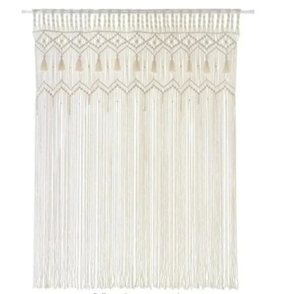 Urban Outfitters Handmade Boho Large Woven Macrame Wall Hanging Curtain